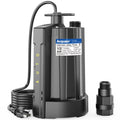 1/3 HP Automatic Submersible Water Pump, 2160 GPH Sump Pump, 115V