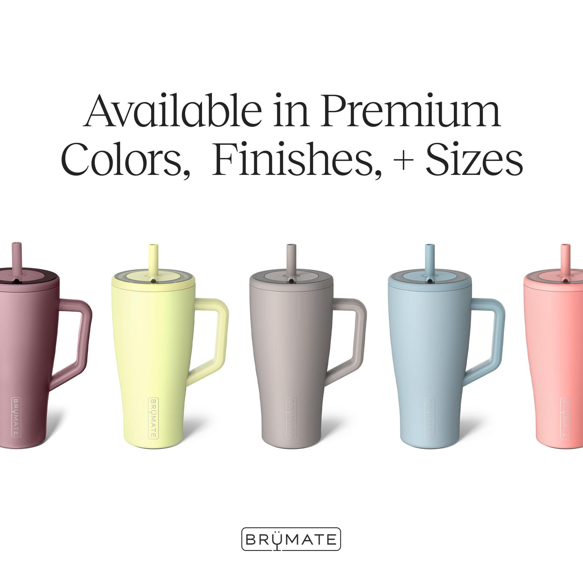 BrüMate Era 40 oz Tumbler with Handle & Straw | 100% Leakproof Insulated Water Bottle Tumbler with Lid & Flexible SoftSip Straw | Made of Stainless