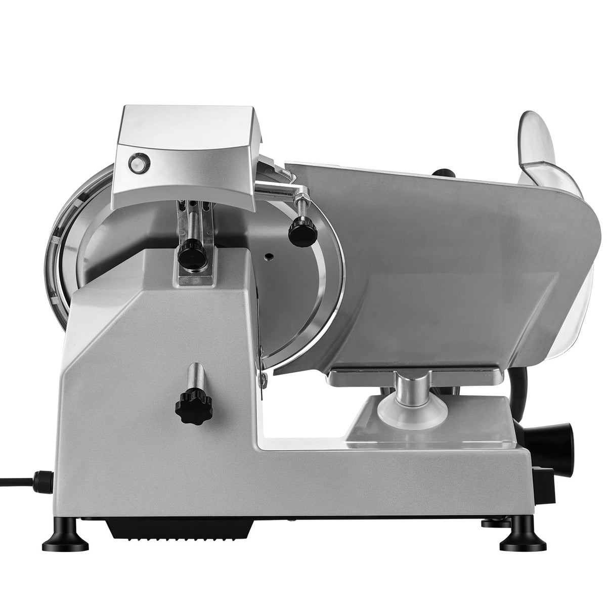 VEVOR Commercial Meat Slicer, 10 inch Electric Food Slicer, 240W Frozen Meat Deli Slicer, Premium Chromium-plated Steel Blade Semi-Auto Meat Slicer