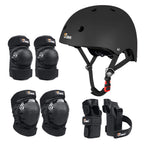 JBM Adult & Kid Skating Protective Gear Set for Beginner to Advanced, Skateboard Helmet Knee and Elbow Pads with Wrist Guards for Inline Roller