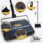 Fuller Brush 17027 Electrostatic Carpet & Floor Sweeper - 9" Cleaning Path - Lightweight - Ideal for Crumby Messes - Works On Carpets & Hard Floor