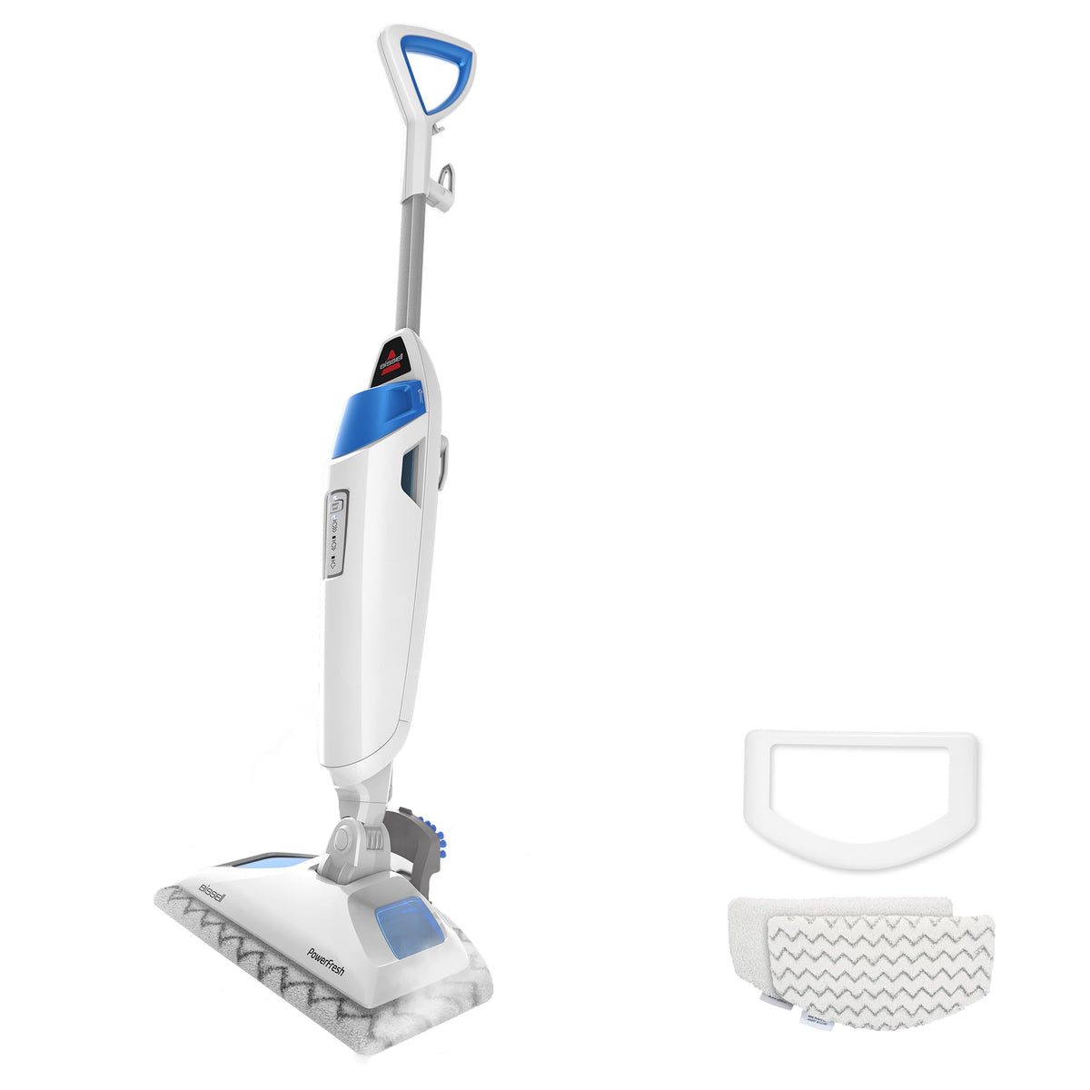 BISSELL Steam Mop 1940A PowerFresh Floor Steam Cleaner for Hard Wood & Tile with Natural Sanitization, Easy Scrubber, Variable Steam, 12” Cleaning