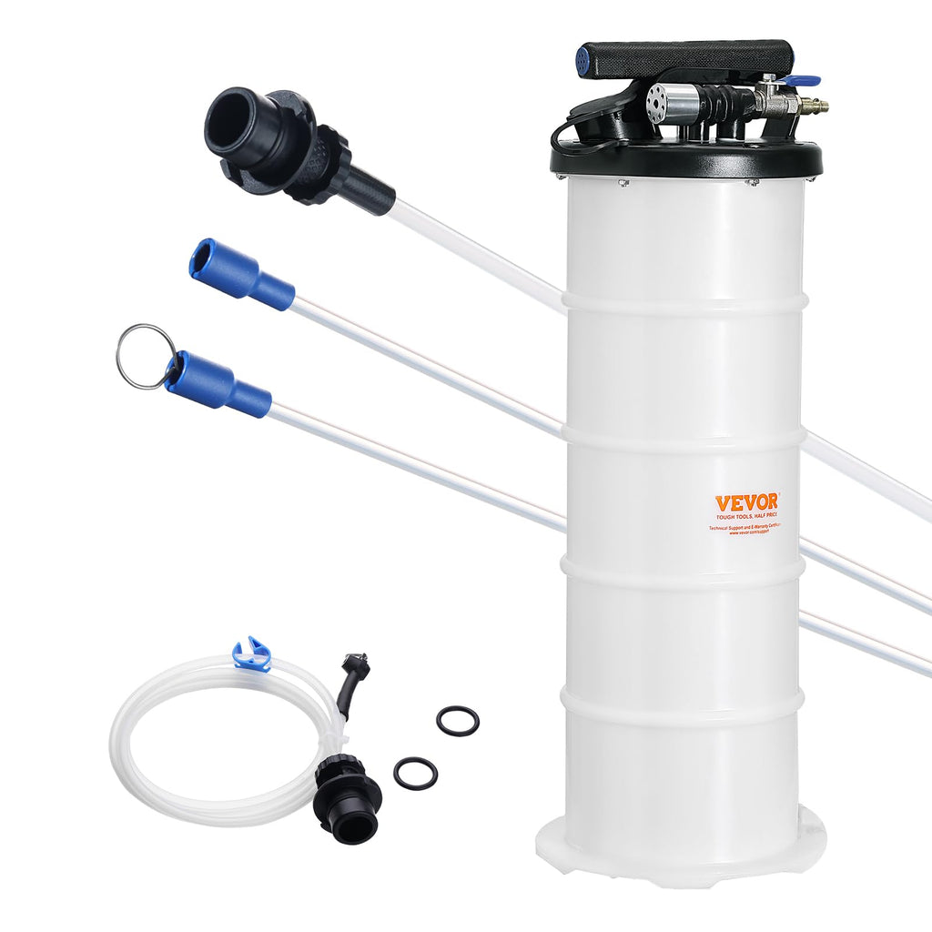 VEVOR 6.5L Pneumatic/Manual Oil Extractor Pump, Fluid Extractor Pump
