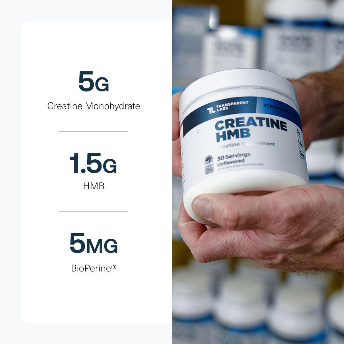 Transparent Labs Creatine HMB - 30 Servings, Unflavored