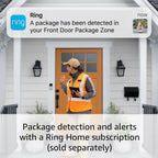 Like-New Ring Battery Doorbell, Home or business security with Head-to-Toe video, Live View with Two-Way Talk, and Motion Detection & Alerts
