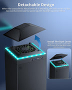 MENEEA Cooling Fan Dust Proof for Xbox Series X Console with Colorful Light