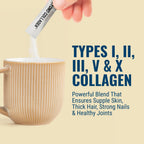 Live Conscious Beyond Collagen Peptides Powder Unflavored Packets - Hydrolyzed Collagen Powder - Hair Skin Nail & Joint Support - Multi Type Collagen
