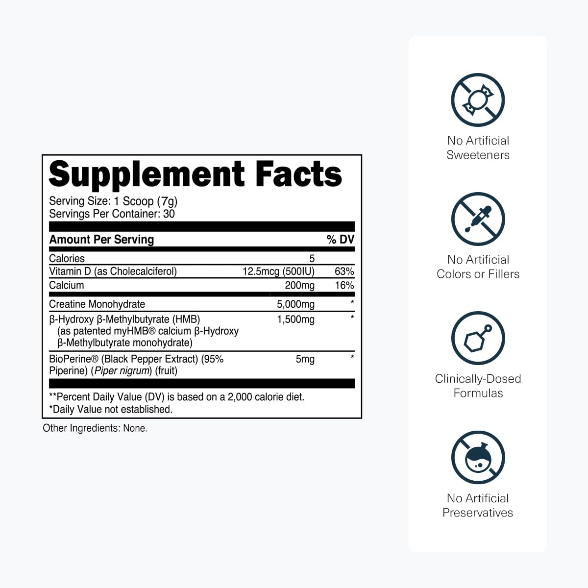 Transparent Labs Creatine HMB - 30 Servings, Unflavored