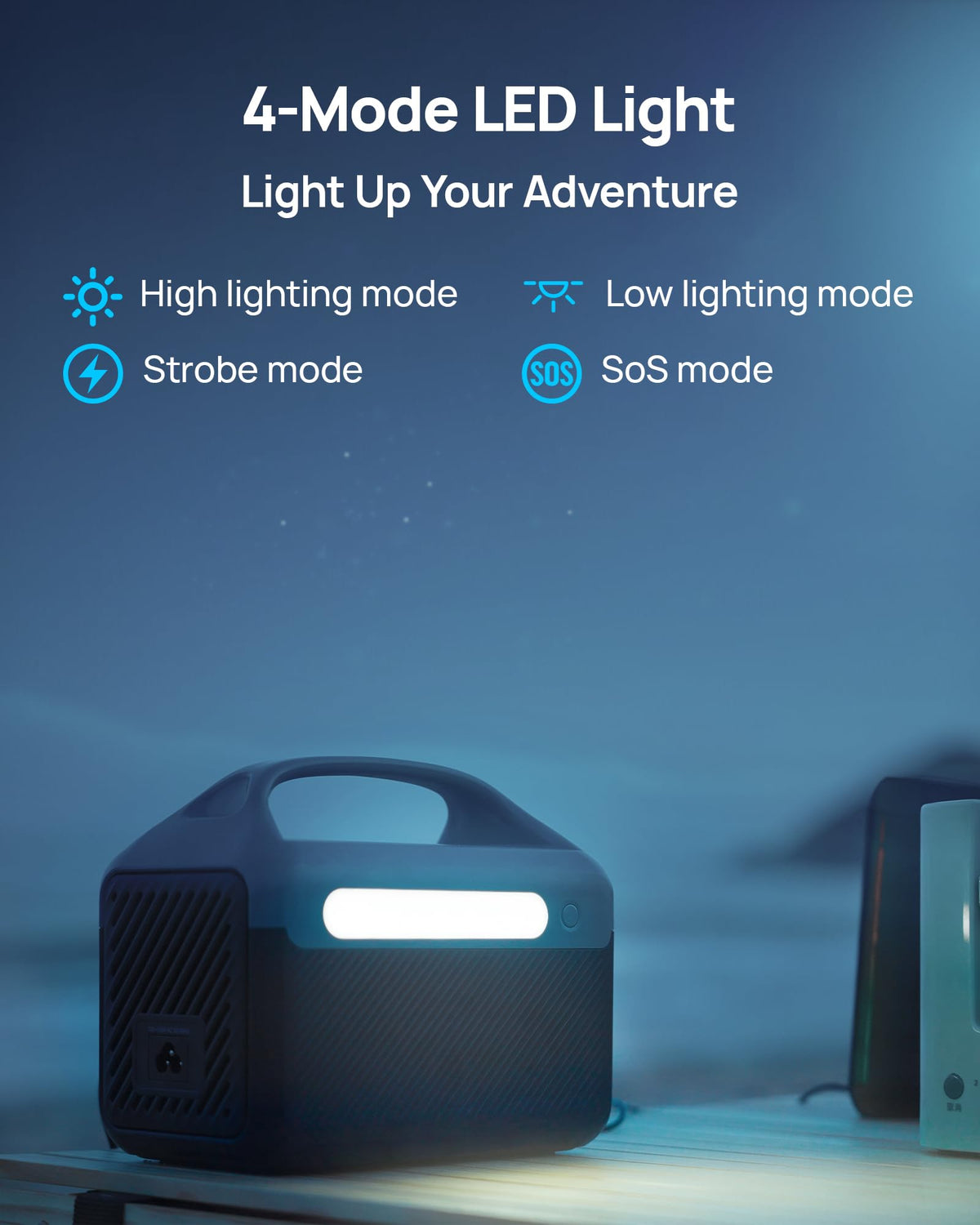 DaranEner Portable Power Station, 192Wh LiFePO4 Battery Backup Solar Generator with w/2 300W (Peak 600W) AC Outlets, USB-C PD 60W Fast Charge, Power