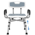 BRITULIF Shower Chair with Arms and Back for Inside Shower, 550 lb Capacity