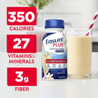 Ensure Plus Vanilla Nutrition Shake With Fiber, 24 Pack