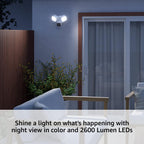 Blink Wired Floodlight Camera, Smart security camera, 2600 lumens, HD live view, enhanced motion detection, built-in siren, Works with Alexa, 1
