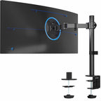 VIVO Single 13 to 38 inch Ultrawide Monitor Arm Desk Mount, Regular Screens up to 32 inches, 22 lbs capacity, Fully Adjustable Stand with C-Clamp and