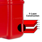 Scepter 12 Gallon Portable Marine Gas Can, Large Capacity Boat Fuel Tank