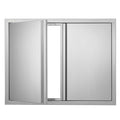 VEVOR BBQ Access Door 31" W x 24" H Double Outdoor Kitchen Vertical Door