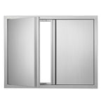 VEVOR BBQ Access Door 31" W x 24" H Double Outdoor Kitchen Vertical Door