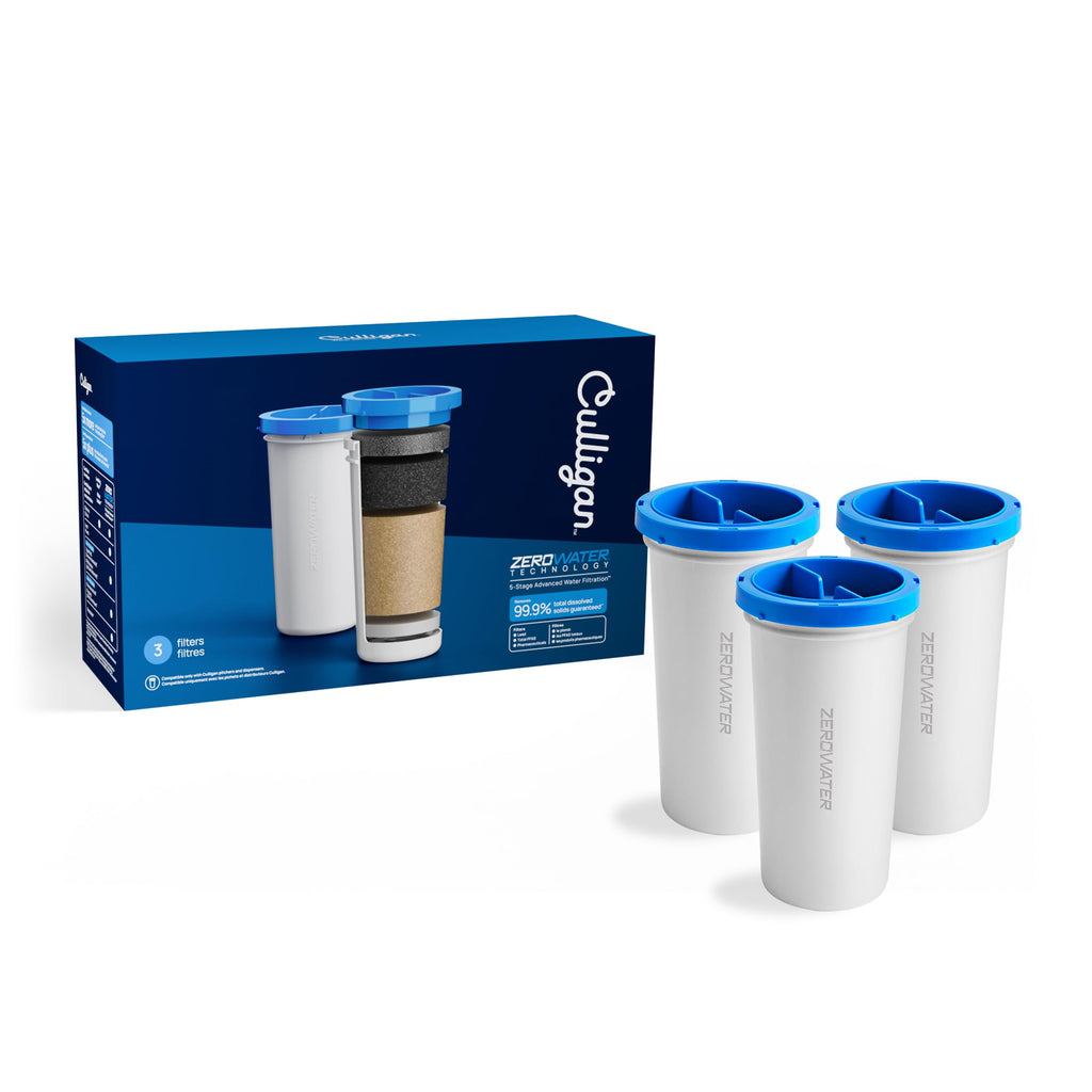 Culligan ZeroWater Replacement Water Filter Removes PFAS 3-Pack​