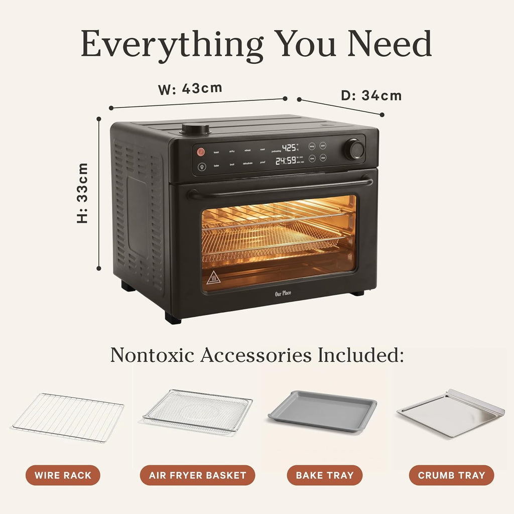 Our Place Wonder Oven, 6-in-1 Air Fryer & Toaster Oven, 2-Rack, 13 Qt