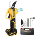 Brushless Electric Pruning Shears for DeWalt 20V Battery, Portable Cordless Pruning Shears with LCD Display＆SK5 Blades, Adjustable Cutting Diameter