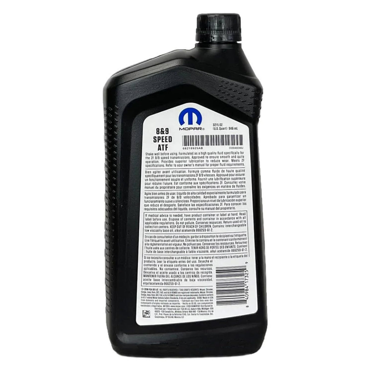 Mopar Chrysler Dodge Jeep Ram 8 and 9 Speed Automatic Transmission Flu ...