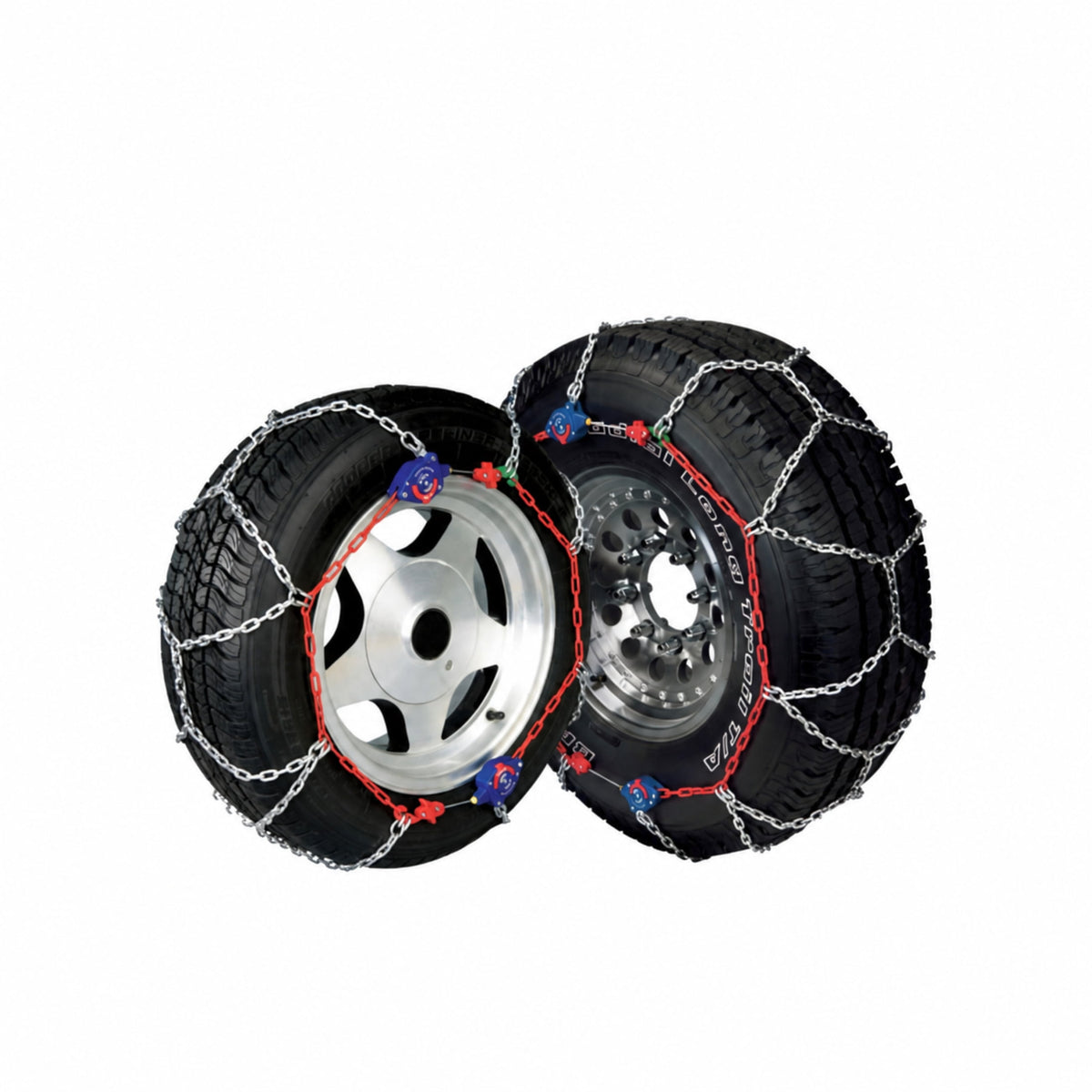 Peerless Chain 0232810 Auto-Trac Self-Tightening Tire Chains for Snow and Ice, Truck and SUV, 1 Pair