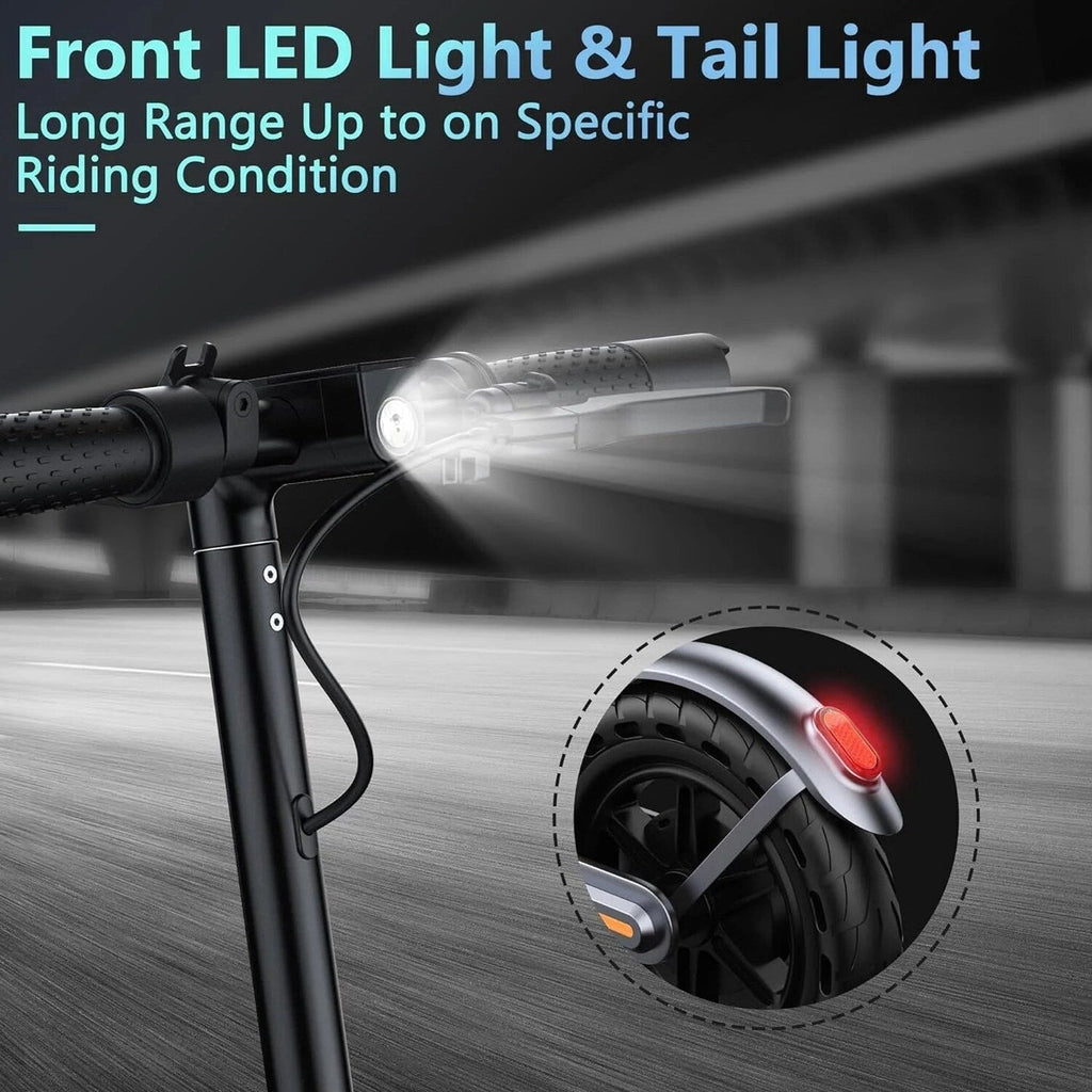 Electric Scooter 10 Inch Solid Tires, 500W, Dual Suspension