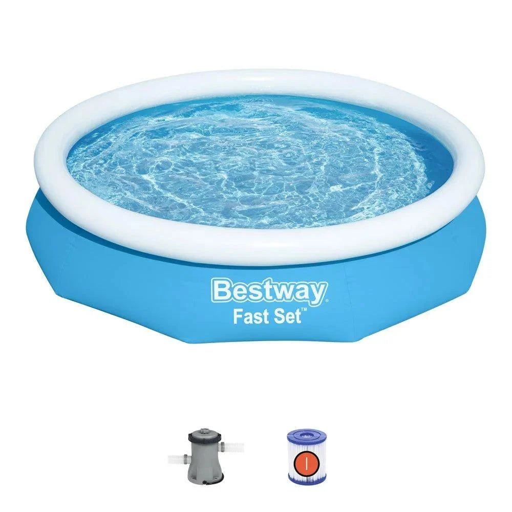 Bestway Fast Set Round Inflatable Pool Set 10 ft x 26 in