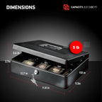 SentrySafe Deluxe Cash Box, DCB-12, Cash Safe
