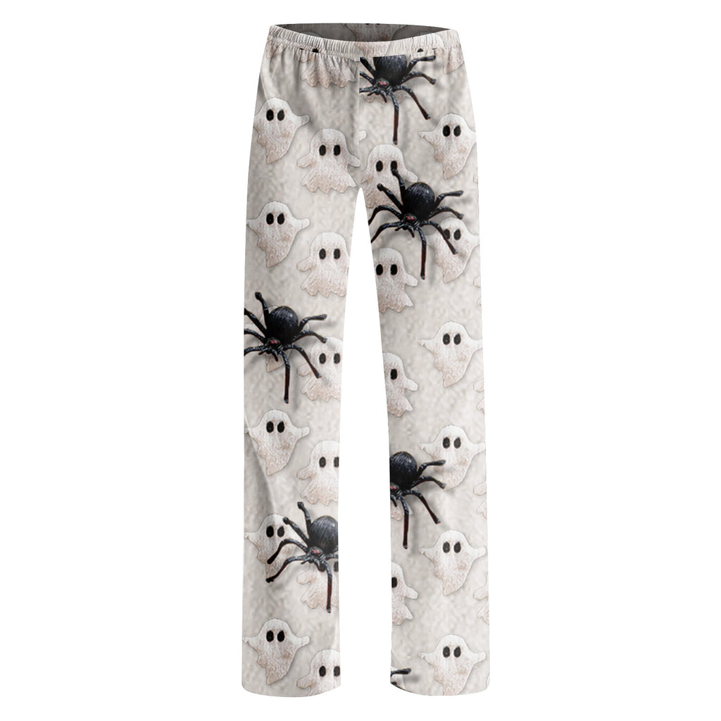 Hearthz Halloween Flannel Pajama Pants Women Plush Fuzzy Pajama Pants for Women Plaid Warm Cozy Pj Bottoms Lounge Pants Flannel Pants for Women