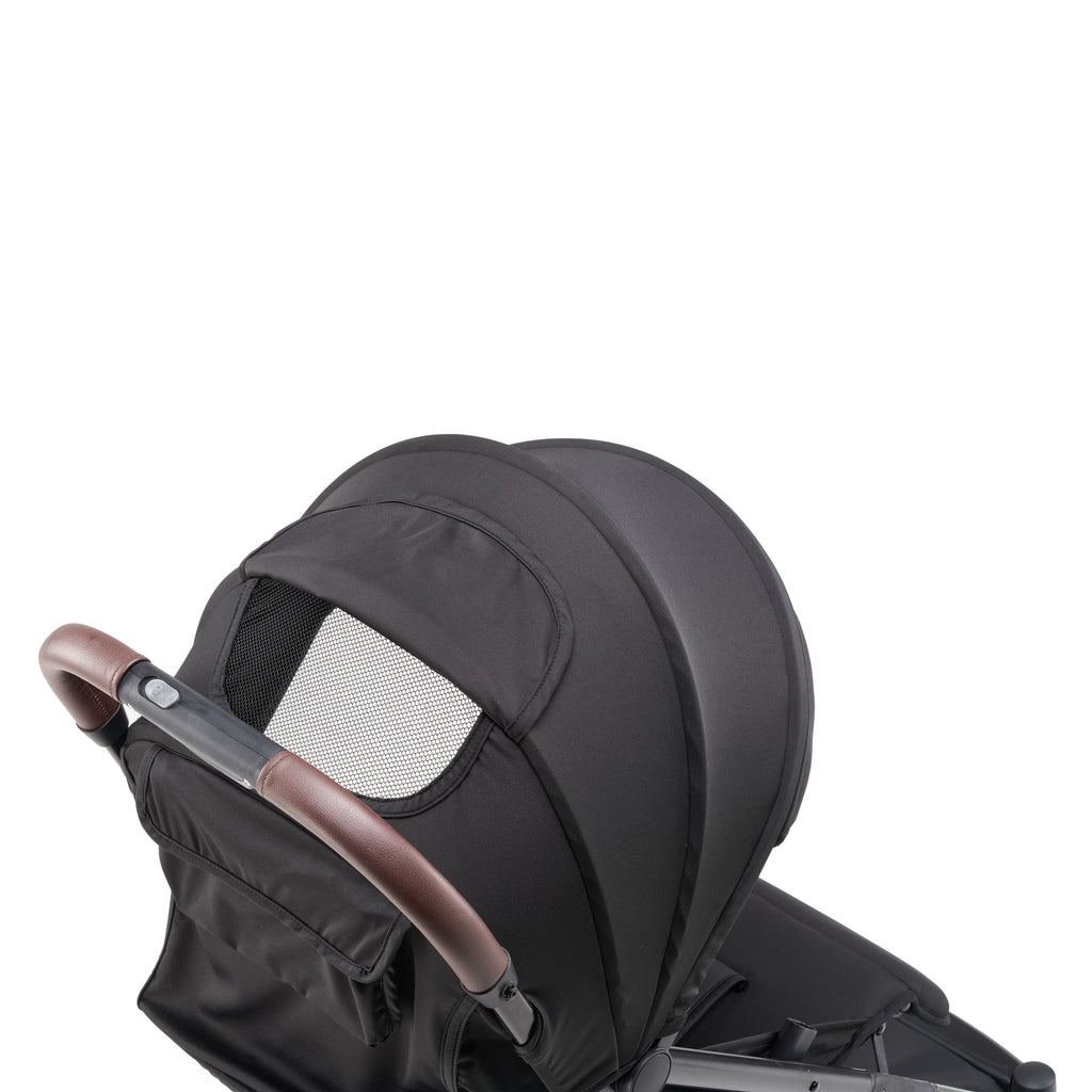 Parent's Choice Baby Stroller, One-Hand Quick Fold, Full-Reclining Backrest, Compact Lightweight Design, Black