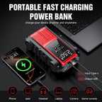 Lolseas Car Jump Starter with Air Compressor, 4500A Car Battery Jump Starter for 9.0L Gasoline/8.0L Diesel Engines, 150PSI PortableTire Inflator