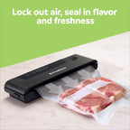 FoodSaver Seal & Save Vacuum Sealer Machine, Starter Kit with Bags, Compact Food Vacuum Sealer for Pantry, Freezer, Meal Prep & Sous Vide, Pulse