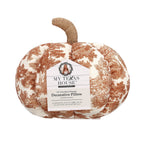 My Texas House Fall Forest Toile Pumpkin Decorative Pillow, Rust and Cream, 6"