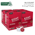 Eight O'Clock Coffee The Original Medium Roast Recyclable K-Cup Pods, 96 Count