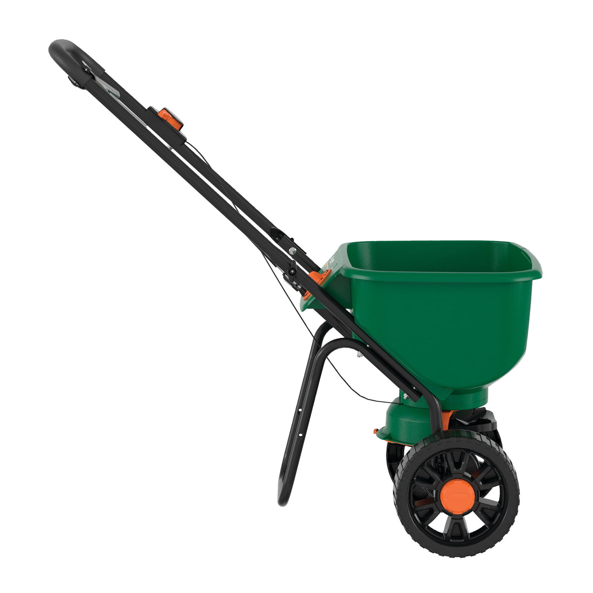Scotts Turf Builder EdgeGuard DLX Broadcast Spreader for Grass Seed, Fertilizer, Salt and Ice Melt