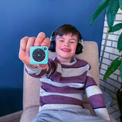 Mighty Vibe Spotify And Amazon Music Player, Bluetooth And Wired Headphones, 1,000 Song Storage, Blue