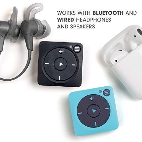 Mighty Vibe Spotify And Amazon Music Player, Bluetooth And Wired Headphones, 1,000 Song Storage, Blue
