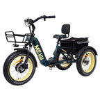 DWMEIGI Silverado 20 Foldable Fat Tire Electric Trike 48V/14AH 750W, 330LBS - MG2301