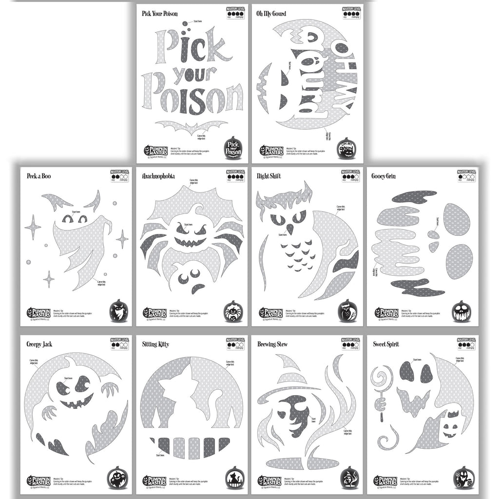 Halloween Pumpkin Carving Kit, 15 Pieces, by Pumpkin Masters