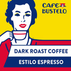 6 pack) Cafe Bustelo Espresso Ground Coffee, Dark Roast, 36 oz Canister