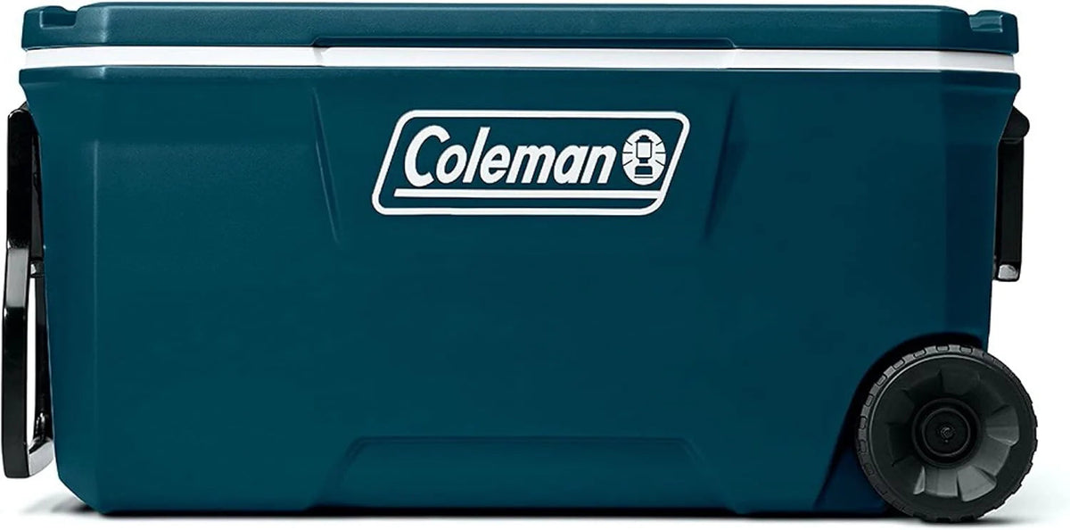 Coleman Classic Series Insulated Wheeled Cooler, 100-Quart, Rock Grey - Wheeled