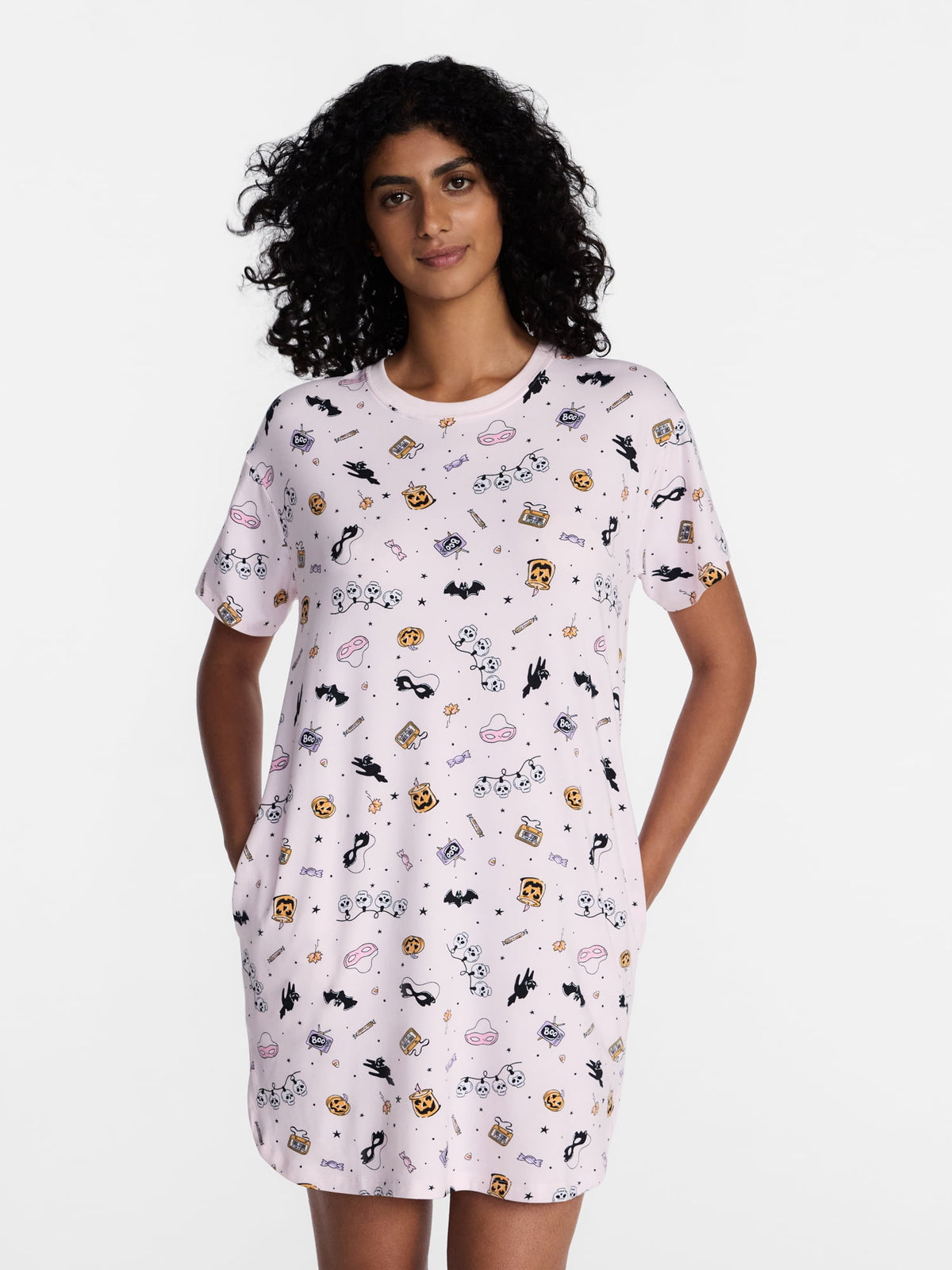 Halloween Women's Sleepshirt Top and Socks Set from Way to Celebrate, 2-Piece