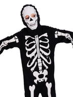 Kids Boys Halloween Skeleton Costume Glowing in The Dark with Mask Gloves Fancy Dress Outfit Green 4-12 Years