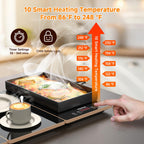 FEPPO Electric Warming Tray Kitchen Appliance, 4-in-1 Buffet Warmer