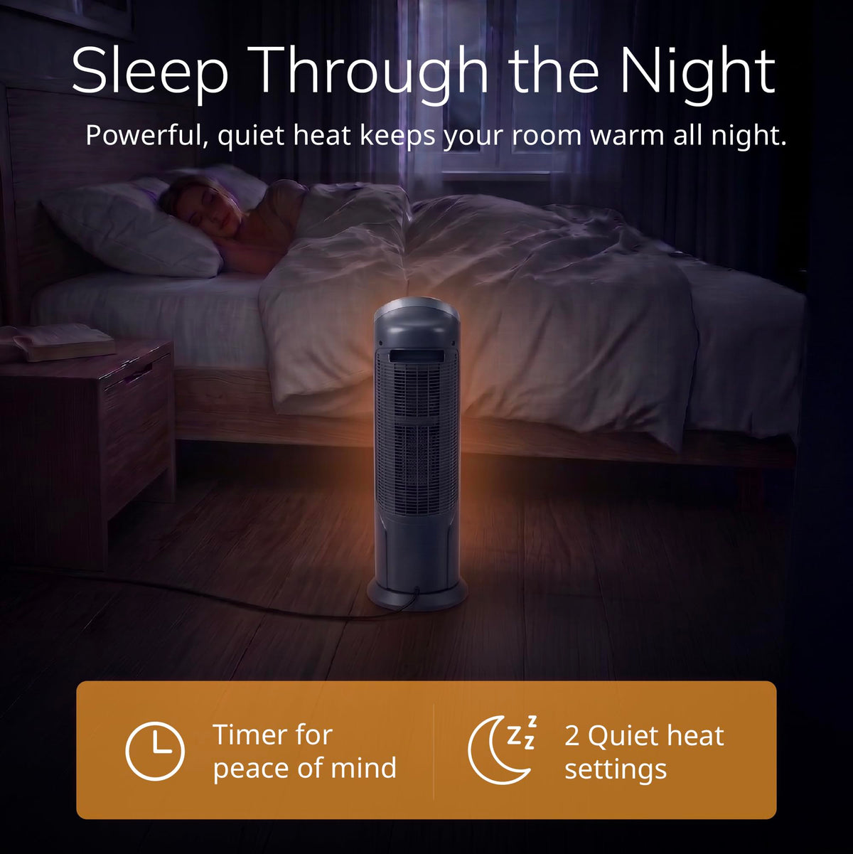 Lasko Oscillating Digital Ceramic Tower Heater for Home with Adjustable Thermostat, Timer and Remote Control, 23 Inches, 1500W, Silver, 755320