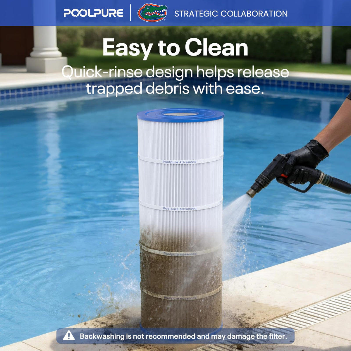 POOLPURE C1200 Pool Filter Replace Hayward CX1200RE, HAY823C, Pleatco PA120
