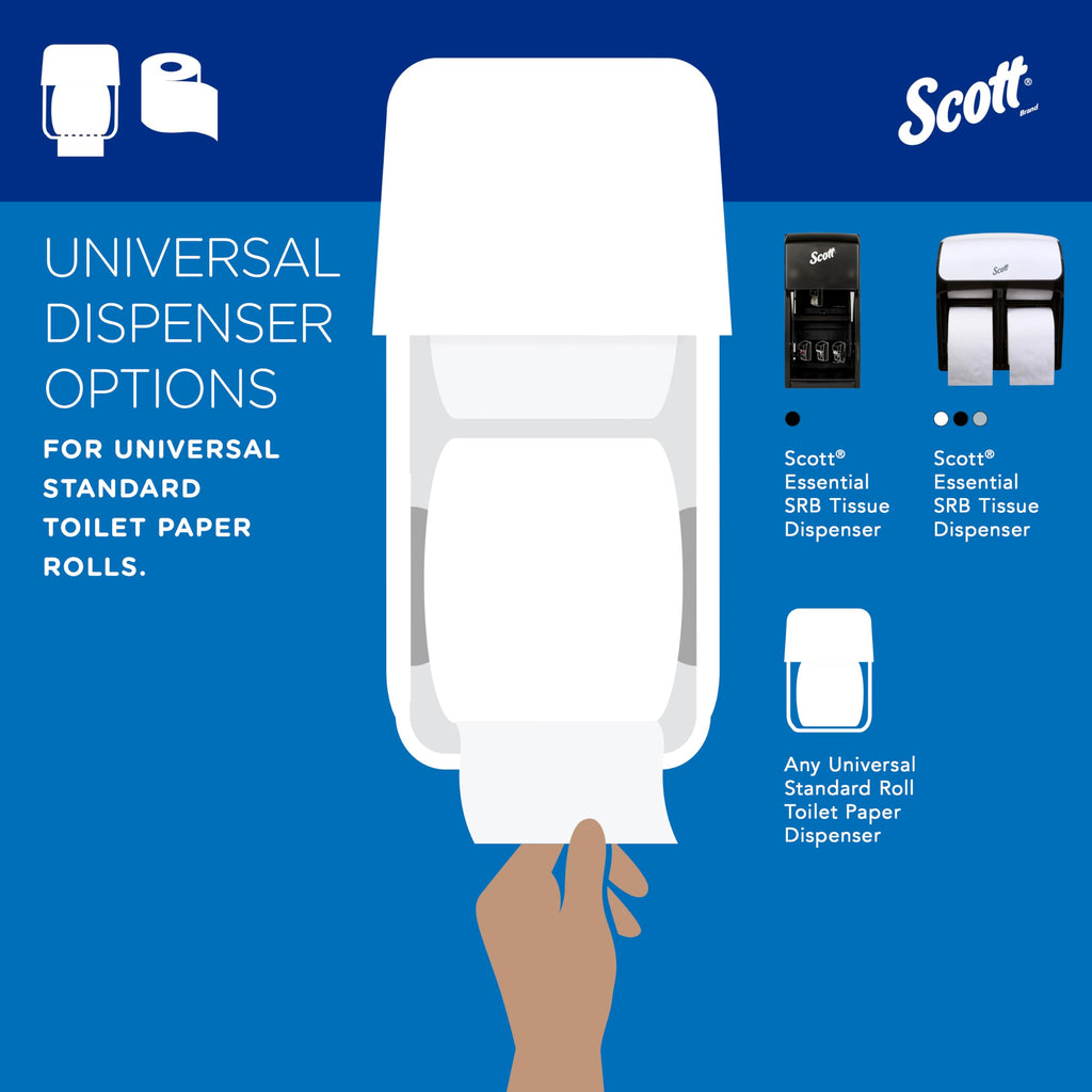 Scott Professional Standard Roll Toilet Paper, Bulk, 80 Rolls (13217)