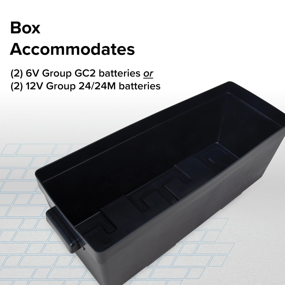 Camco Double Battery Box - Safely Store RV (& More) Batteries - USA Made