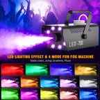 700W Fog Machine,14 Color Smoke Machine with 8 RGB LED Lights for Halloween