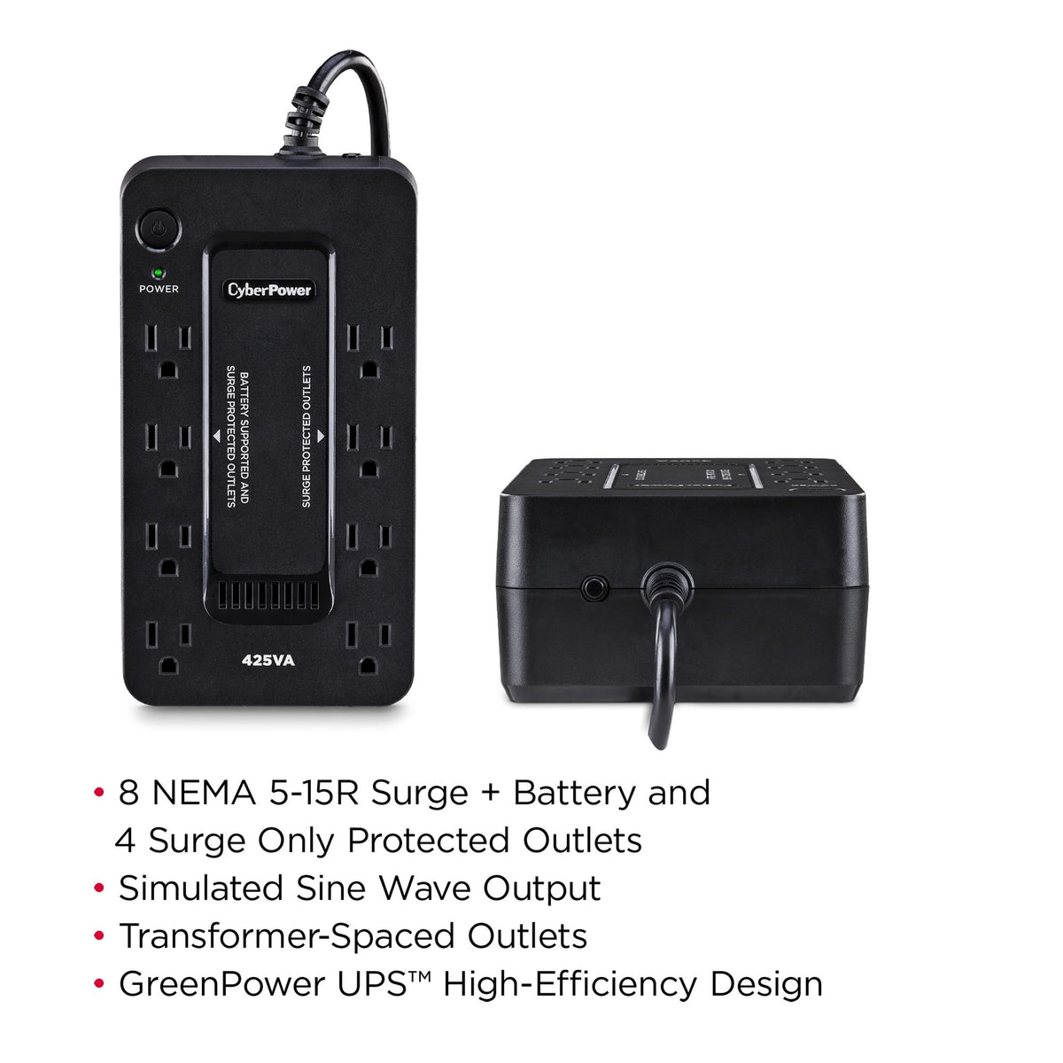 CyberPower ST425 Standby UPS Battery Backup and Surge Protector